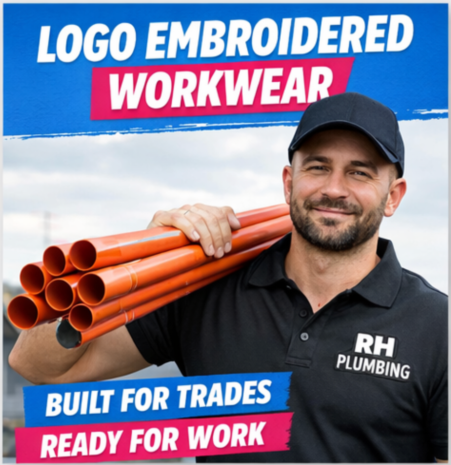 Essential Workwear Bundle – 5 Polos & 2 Hoodies (Logo Included)